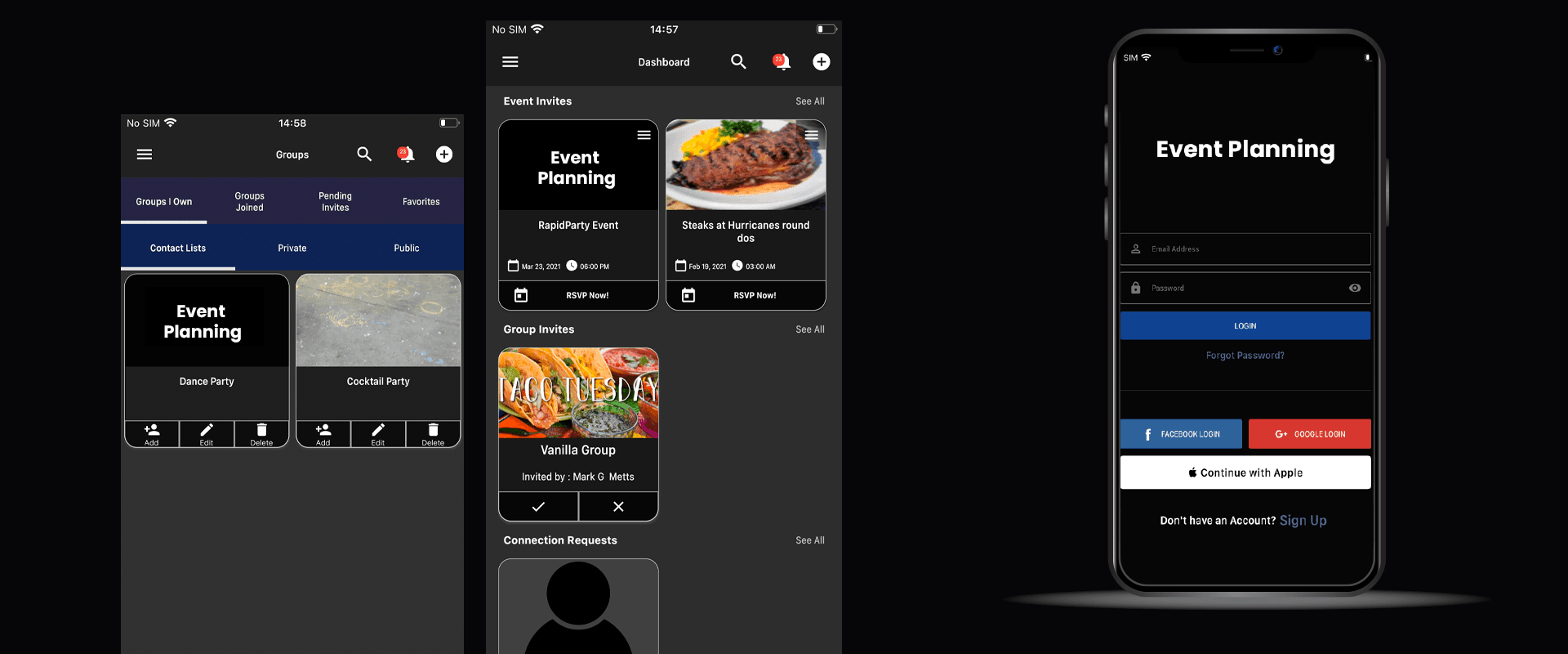 PartyHub - Event Planning & Coordination App